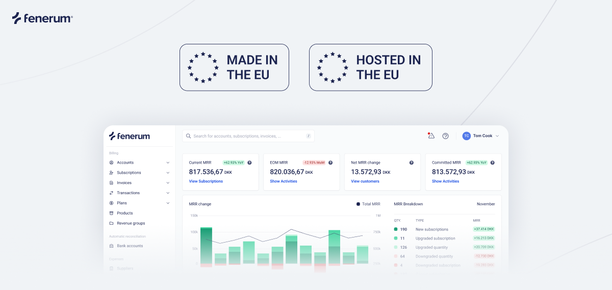 Fenerum EU based subscription management
